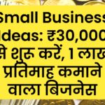 Small Business Ideas: ₹30,000 से शुरू करें, 1 लाख प्रतिमाह कमाने वाला बिजनेस