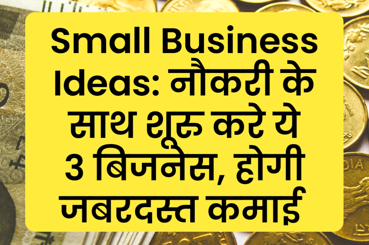 Small Business Ideas: नौकरी के साथ शूरु करे ये 3 बिजनेस, होगी जबरदस्त कमाई